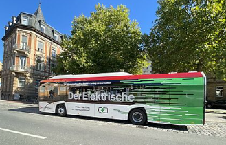 Der Elektrische, einer von sechs Stadtbussen der Stadtwerke Bbg.