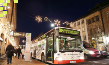 Mit Bus und Bahn kostenlos zum Weihnachtseinkauf